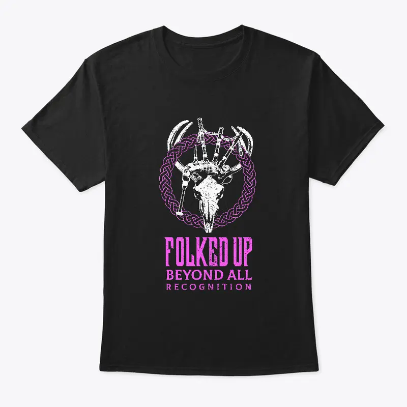 Folked Up folk music (pink print)