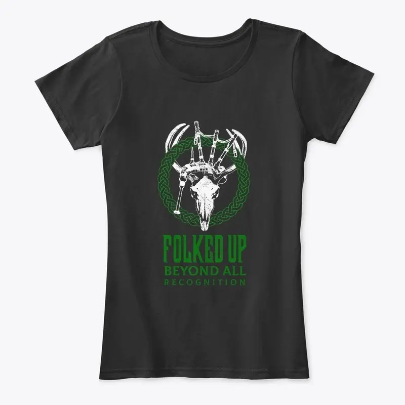 Folked up folk music (green print)